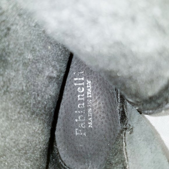 Fabianelli Boots 100% Leather. Black Size 8 - Picture 4 of 8